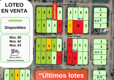 EXCELENTE LOTE EN VENTA - Victorica (La Pampa)